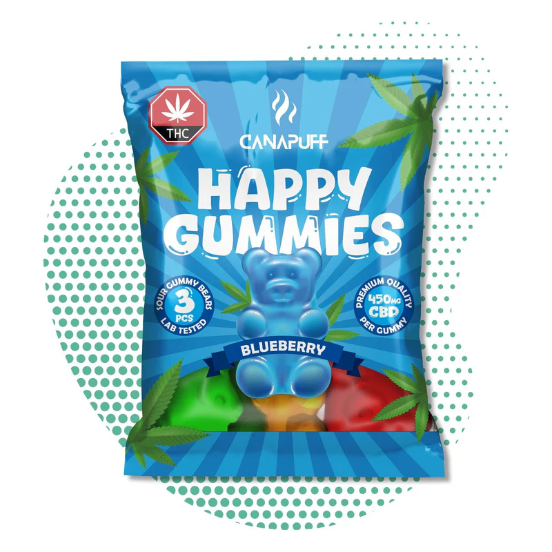 Happy Gummies CBD – Blueberry - 3 stuks