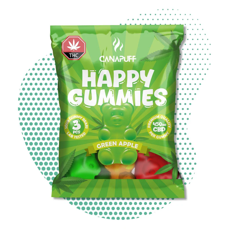 Happy Gummies Green Apple – CBD Gummies